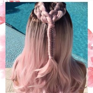 New Pink Blonde Ombré Valentine Rose Body Wave Wig